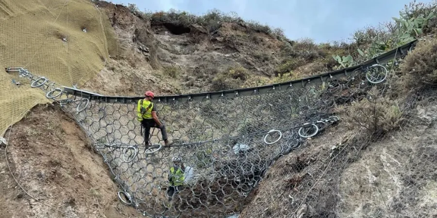 Illustrative image of Debris flow analysis in Santa Ana